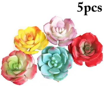 5PCS Lifelike Artificial Succulents Snow Rose Flower White Green + Red + Yellow + Pink + Purple Home Decor DIY Plant Accessories
5PCS Lifelike Artificial Succulents Snow Rose Flower White Green + Red + Yellow + Pink + Purple Home Decor DIY Plant Accessories