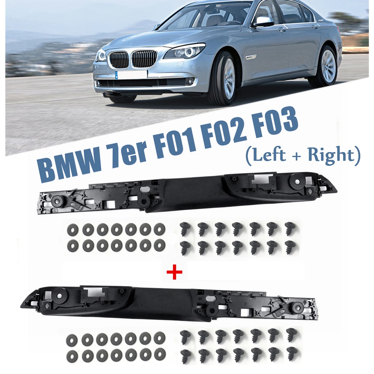 A Pair Car Front Left / Right Side Black Door Interior Inner Handle Pull Carrier Cover Trim For BMW 7 Series F01 F02 Black
A Pair Car Front Left / Right Side Black Door Interior Inner Handle Pull Carrier Cover Trim For BMW 7 Series F01 F02 Black