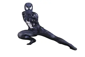 2018 movie Venom Symbiote Venom Spiderman cosplay jumpsuit tights children adult costumes Halloween clothes Spider-Man Mask
2018 movie Venom Symbiote Venom Spiderman cosplay jumpsuit tights children adult costumes Halloween clothes Spider-Man Mask