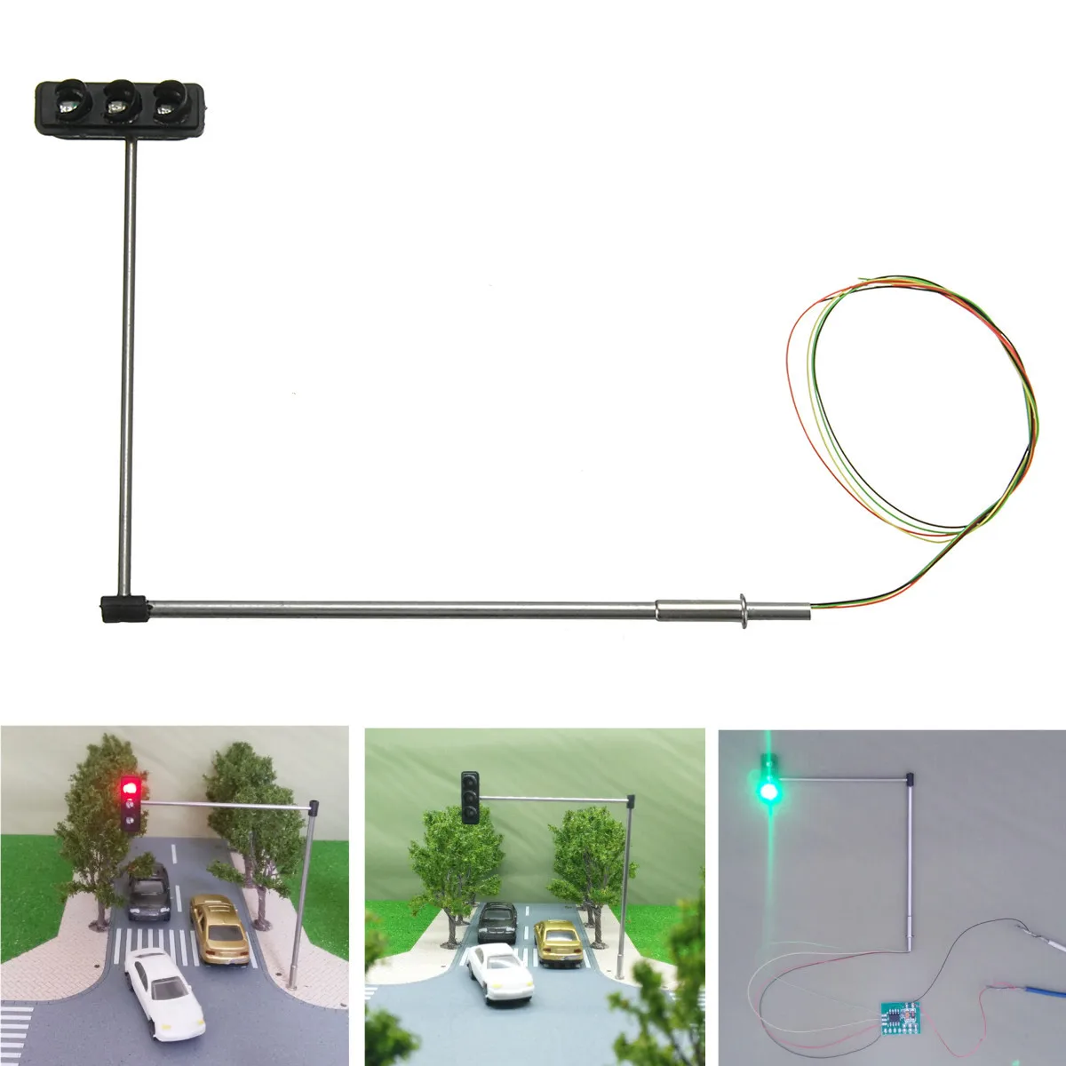 KiWarm Cute Mini Light Metal Traffic Signal Light For Scaled Model LED Train Railway Miniatures Architectural Model Accessory
KiWarm Cute Mini Light Metal Traffic Signal Light For Scaled Model LED Train Railway Miniatures Architectural Model Accessory