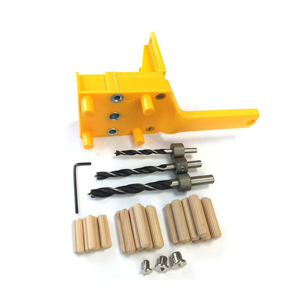 Wood Dowel Jig Kit 6/8/10mm Woodworking Jig Plastic Pocket Hole Jig Drill Bits Drill Guide Tool Drilling Doweling Hole Saw Tools
Wood Dowel Jig Kit 6/8/10mm Woodworking Jig Plastic Pocket Hole Jig Drill Bits Drill Guide Tool Drilling Doweling Hole Saw Tools