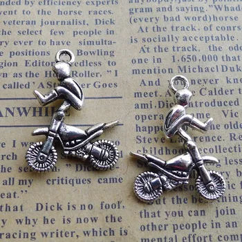50pcs Exquisite Motorcycle acrobatics charms pendants 21*30mm Antique silver bag accessories Jewelry earring bracelet necklace
50pcs Exquisite Motorcycle acrobatics charms pendants 21*30mm Antique silver bag accessories Jewelry earring bracelet necklace