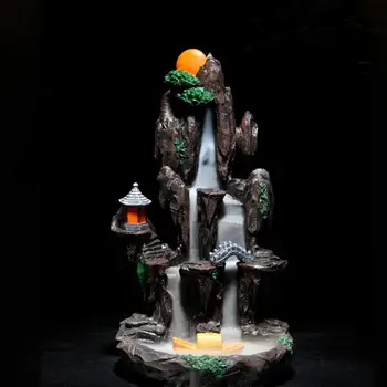 Mountain River Handicraft Incense Holder Backflow Ceramic Incense Burner Meditation Smoke Waterfall Aromatherapy Censer Decor
Mountain River Handicraft Incense Holder Backflow Ceramic Incense Burner Meditation Smoke Waterfall Aromatherapy Censer Decor