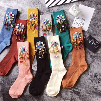 2019 handmade beading sequined cotton socks women autumn and winter wholesale price 9colors
2019 handmade beading sequined cotton socks women autumn and winter wholesale price 9colors
