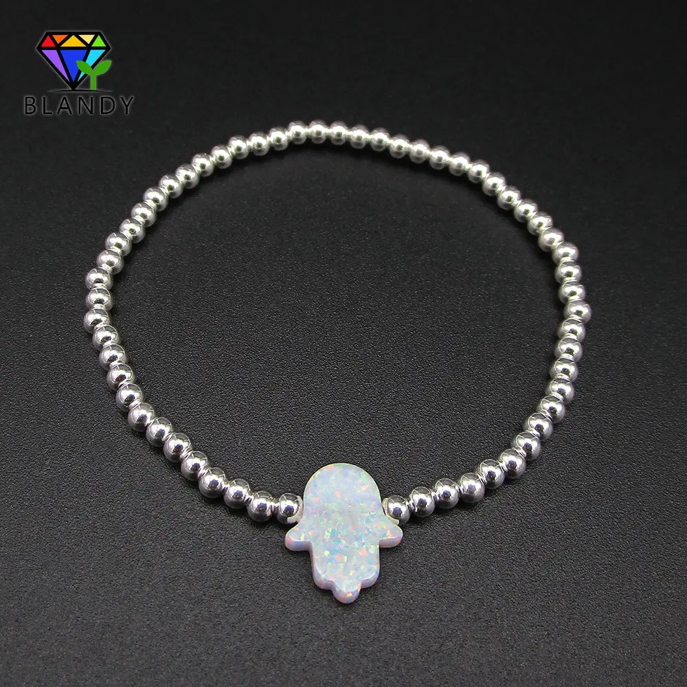 Free Shipping 11*13mm Hamsa Opal Bracelet With 925 Silver Beads Fashion Fatima Hand Fire Opal Silver Bracelet For Women
Free Shipping 11*13mm Hamsa Opal Bracelet With 925 Silver Beads Fashion Fatima Hand Fire Opal Silver Bracelet For Women
