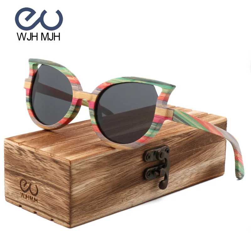 Fashionable Women's Cat Eye Sunglasses Polarized Bamboo Heart Sunglasses Female Luxury Designer Sun Glasses Women Oculos de sol
Fashionable Women's Cat Eye Sunglasses Polarized Bamboo Heart Sunglasses Female Luxury Designer Sun Glasses Women Oculos de sol