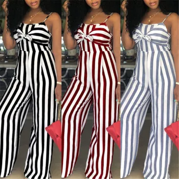 arrival Womens Strap Stripe Romper 2018 Summer Ladies Jumpsuit Sleeveless Summer Loose Party Jumpsuit Clubwear Outfit Long Pants
arrival Womens Strap Stripe Romper 2018 Summer Ladies Jumpsuit Sleeveless Summer Loose Party Jumpsuit Clubwear Outfit Long Pants