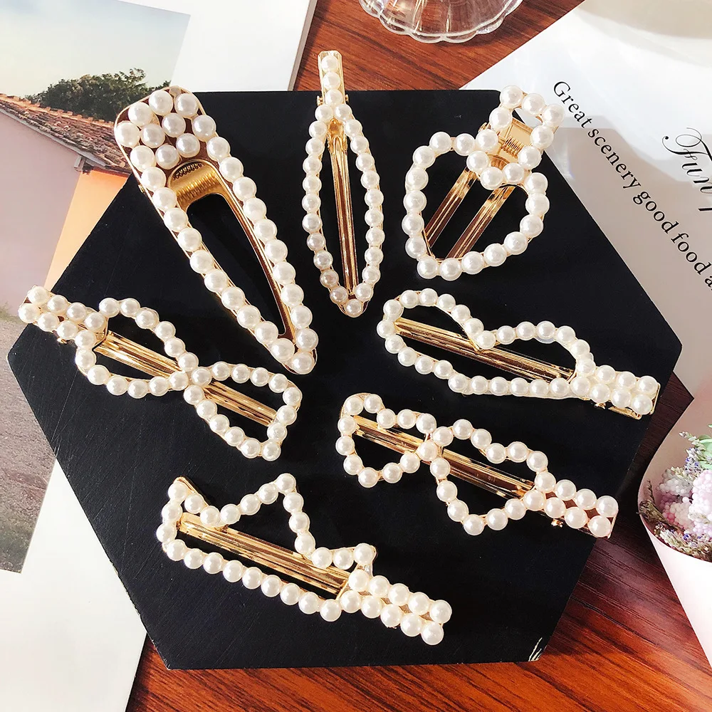 Metal Pearl Hairpins Lady Simple Hair Clip Women Fashion Hair Accessories Barrette Headwear Hair Styling Tool
Metal Pearl Hairpins Lady Simple Hair Clip Women Fashion Hair Accessories Barrette Headwear Hair Styling Tool