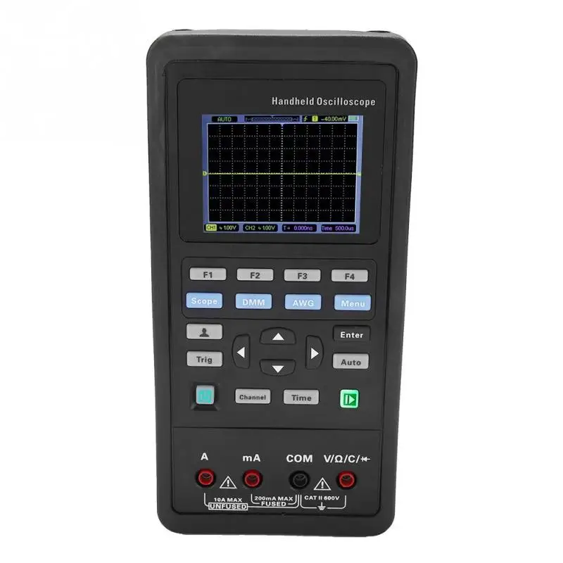 Hantek 2D72/2D42 70MHz/40MHz 2CH Oscilloscope + Multimeter + 25M Signal Generator AC 100-240V EU plug US plug Optional
Hantek 2D72/2D42 70MHz/40MHz 2CH Oscilloscope + Multimeter + 25M Signal Generator AC 100-240V EU plug US plug Optional