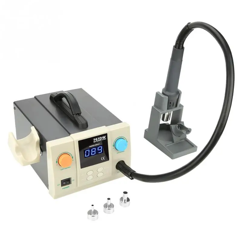 761DW 700W Quick Soldering Rework Station Kit Digital Rework Station Hot Air Gun 100-450 Degree New Arrival
761DW 700W Quick Soldering Rework Station Kit Digital Rework Station Hot Air Gun 100-450 Degree New Arrival