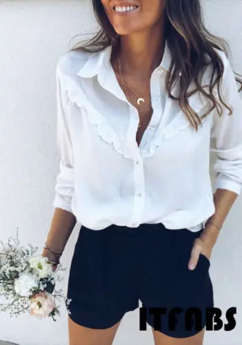 2019 Fashion Sexy Women Long Sleeve Loose Blouse Summer V Neck Casual OL Ladies White Shirt Tops Solid NEW
2019 Fashion Sexy Women Long Sleeve Loose Blouse Summer V Neck Casual OL Ladies White Shirt Tops Solid NEW