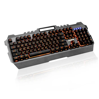 AJAZZ USB Wired Gaming Mechanical Feel Keyboard Yellow Backlight Waterproof Alloy Panel 104 Keys for Gaming Office Black
AJAZZ USB Wired Gaming Mechanical Feel Keyboard Yellow Backlight Waterproof Alloy Panel 104 Keys for Gaming Office Black