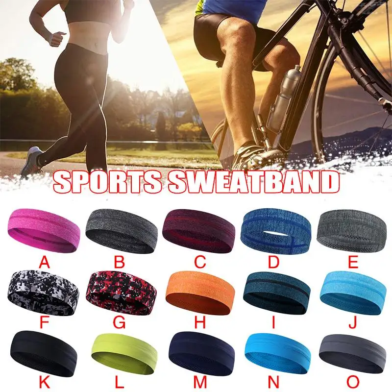 

Equipment Sports Yoga Riding Fitness Moisture Absorbent Non-Slip Headband Hair Band Perfect Multi-function Athletic Sweatband