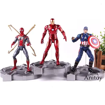 Avengers Infinity War Marvel Spiderman Iron Man Captain America With Light Action Figure PVC Collection Model Toy
Avengers Infinity War Marvel Spiderman Iron Man Captain America With Light Action Figure PVC Collection Model Toy