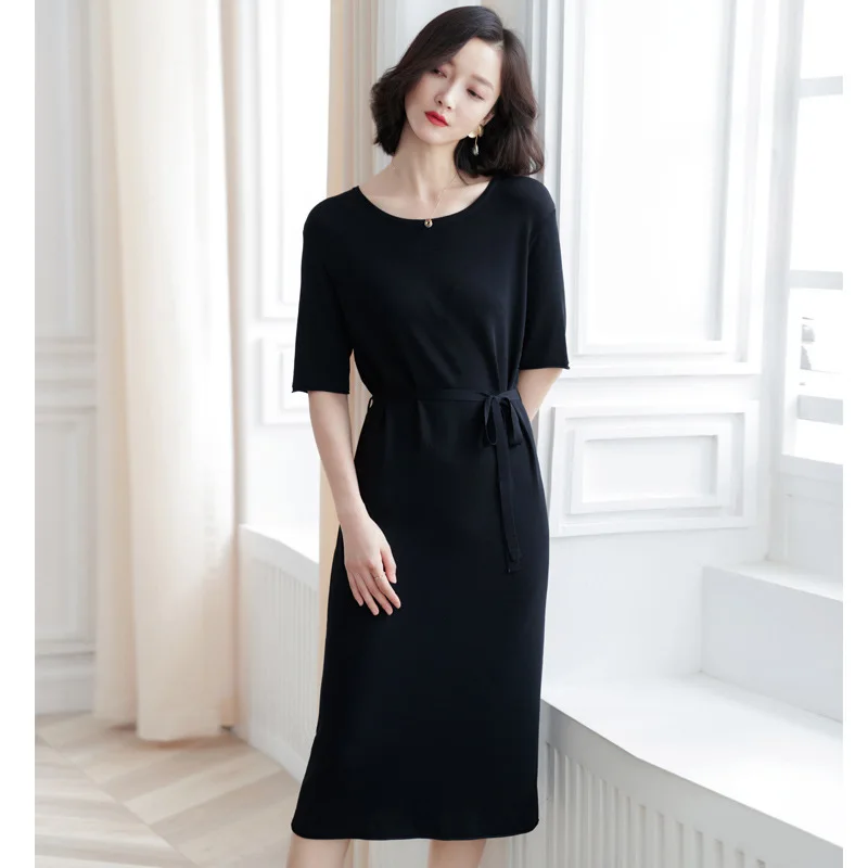 2019 spring and autumn women's fashion knitting dress retro slimming French knitted dress overknee length knitting dress SJ1452
2019 spring and autumn women's fashion knitting dress retro slimming French knitted dress overknee length knitting dress SJ1452