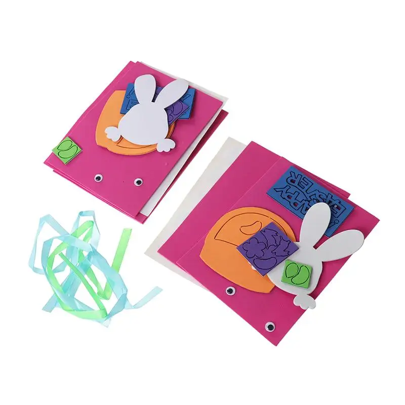 Easter Greeting Cards Making Kit Cute Cartoon Invitation Card DIY Blessing Cards Handmade Material Package For Kids
Easter Greeting Cards Making Kit Cute Cartoon Invitation Card DIY Blessing Cards Handmade Material Package For Kids