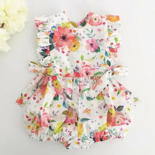 Newborn Baby Girl Summer Flower Printed Ruffle Romper Playsuit Jumpsuit Outfits Sunsuit Infant Clothes
Newborn Baby Girl Summer Flower Printed Ruffle Romper Playsuit Jumpsuit Outfits Sunsuit Infant Clothes