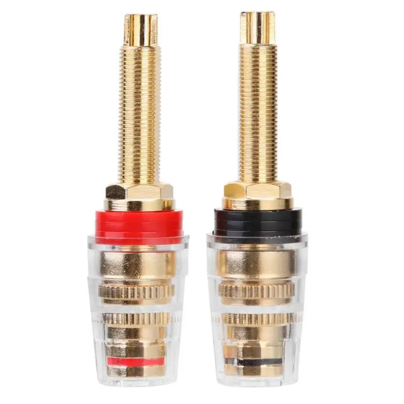 2pcs Speaker Terminal Adapters Binding Post Connectors Gold-plated Banana Adapters Suitable for speakers with wooden cabinet new
2pcs Speaker Terminal Adapters Binding Post Connectors Gold-plated Banana Adapters Suitable for speakers with wooden cabinet new