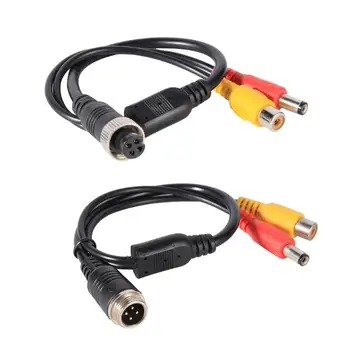 

M12 4Pin Aviation Head to RCA Female DC Male Extension Cable Adapter for CCTV Camera Security DVR