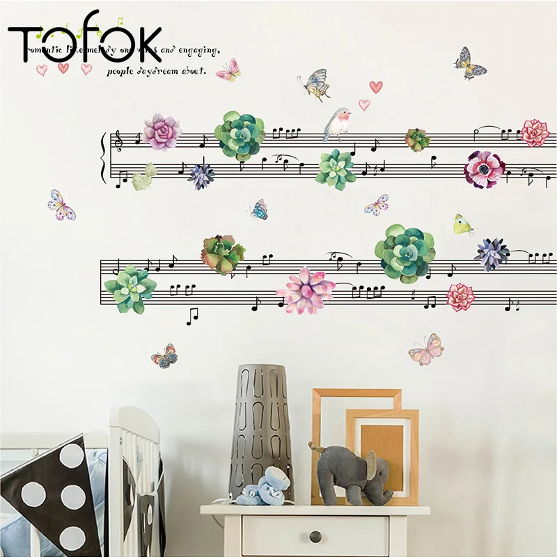 Tofok Music Note Wall Sticker Home Decor For Study Room Background Decal PVC Plane Succulent Plant DIY Window Mural Wallpaper
Tofok Music Note Wall Sticker Home Decor For Study Room Background Decal PVC Plane Succulent Plant DIY Window Mural Wallpaper