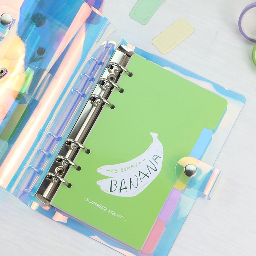 A5 A6 A7 PVC School Office Gift Diary Notebook Glitter Stationery Button Laser Cover Loose-Leaf Planner
A5 A6 A7 PVC School Office Gift Diary Notebook Glitter Stationery Button Laser Cover Loose-Leaf Planner