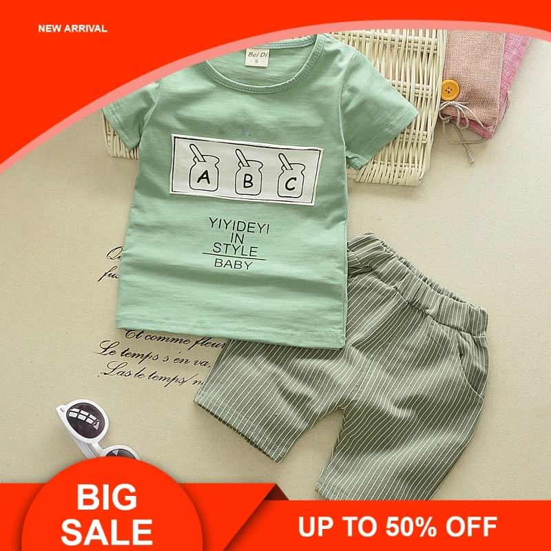 2019 Baby Boy Clothes Set New Summer Short Sleeve O-Neck Letter Print Childre Clothing Kids Cotton T-Shirt+Shorts
2019 Baby Boy Clothes Set New Summer Short Sleeve O-Neck Letter Print Childre Clothing Kids Cotton T-Shirt+Shorts