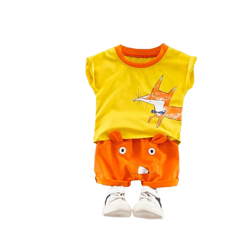 Summer Baby Boy Girl Clothing Infant Cartoon Fox Pattern T Shirt Shorts 2pcs/set Kids Fashion Casual Clothes Children Tracksuits
Summer Baby Boy Girl Clothing Infant Cartoon Fox Pattern T Shirt Shorts 2pcs/set Kids Fashion Casual Clothes Children Tracksuits