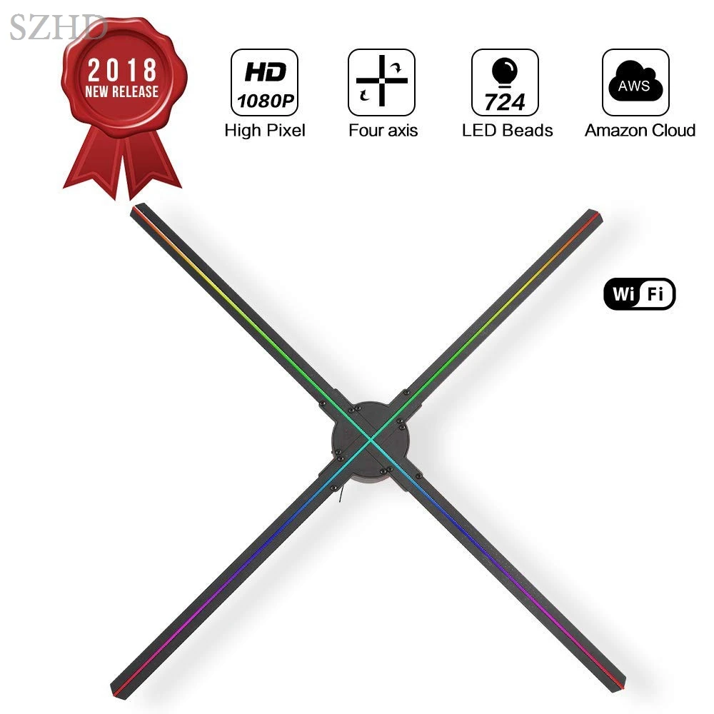 2019 Dseelab newest 65cm wifi mobile phone app cloud hologram led fan display 3d holographic addvertising projector
2019 Dseelab newest 65cm wifi mobile phone app cloud hologram led fan display 3d holographic addvertising projector