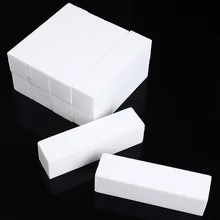 10 pièces blanc éponge tampon polissage bloc ponçage limes Nail Art conseils utile manucure outil nouveauté(China)