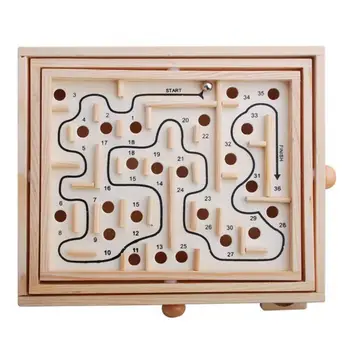 Wooden Maze Toys Balance Training Hand-Eye Coordination Labyrinth Toys Maze Games Intelligent Toys Brain Training for Kids Baby
Wooden Maze Toys Balance Training Hand-Eye Coordination Labyrinth Toys Maze Games Intelligent Toys Brain Training for Kids Baby
