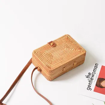 INS new ladies hand-woven Satchel square rattan retro literary hand-woven leather buckle package Bohemia Beach Messenger Satch
INS new ladies hand-woven Satchel square rattan retro literary hand-woven leather buckle package Bohemia Beach Messenger Satch