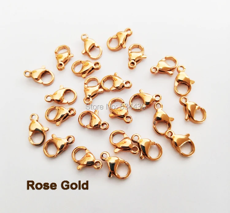 Free Shipping rose gold color tone stainless steel necklaces bracelet lobster clasps buckles men women jewelry accessories 50pcs
Free Shipping rose gold color tone stainless steel necklaces bracelet lobster clasps buckles men women jewelry accessories 50pcs