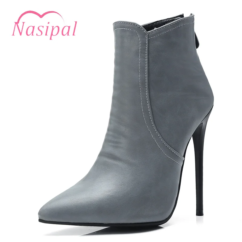 Nasipal 2018 Women High Heeled Pointed Stiletto Heel Fashion Boots Winter Autumn Fashion Sexy ankle boots large size 34-43 V269
Nasipal 2018 Women High Heeled Pointed Stiletto Heel Fashion Boots Winter Autumn Fashion Sexy ankle boots large size 34-43 V269