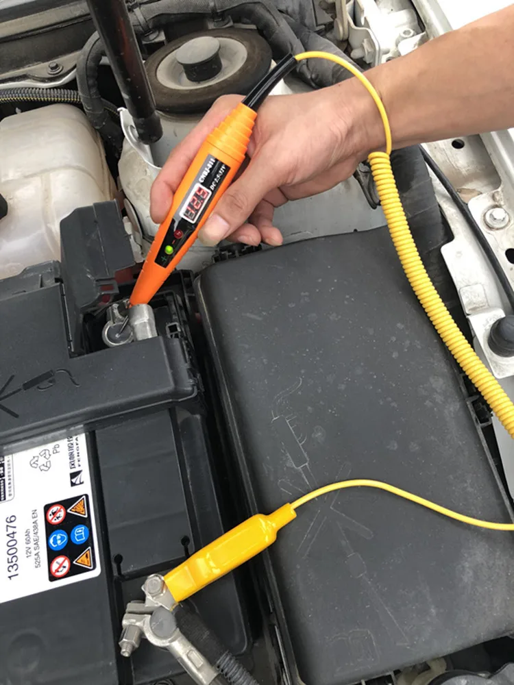 2.5-32V Spring Line Car Digital LCD Electric Voltage Tester Pen Probe Detector Tester With LED Light for Auto Car Testing Tool 
2.5-32V Spring Line Car Digital LCD Electric Voltage Tester Pen Probe Detector Tester With LED Light for Auto Car Testing Tool