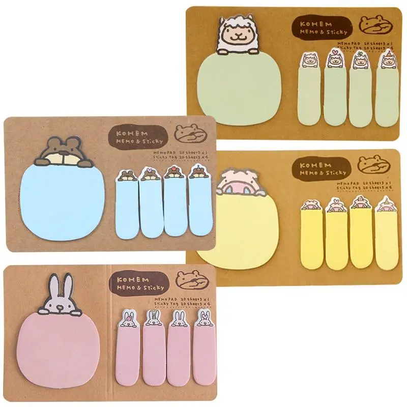 Animal Sticky Notes Post-it Cute Cartoon Reusable Index Label School Office Use 100Pcs Stationery Bookmark for Teacher Student
Animal Sticky Notes Post-it Cute Cartoon Reusable Index Label School Office Use 100Pcs Stationery Bookmark for Teacher Student