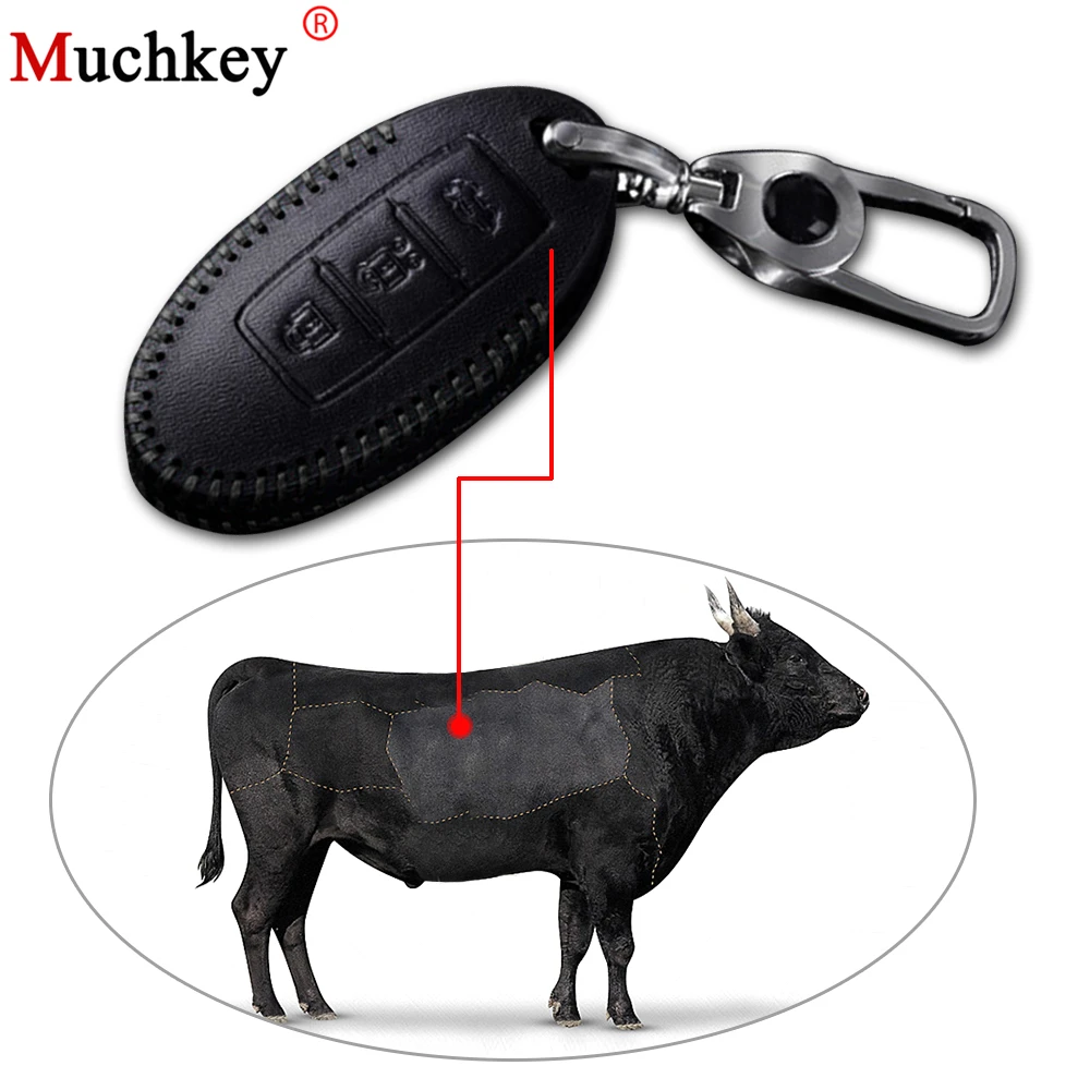 Leather Car Key Case Cover Keychain For Infiniti Q50L QX50 Q70 QX60 QX70 ESQ 3 4 Buttons Car Key Protection cover Key Holder 
Leather Car Key Case Cover Keychain For Infiniti Q50L QX50 Q70 QX60 QX70 ESQ 3 4 Buttons Car Key Protection cover Key Holder