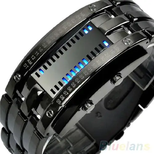 

Men Women Luxury Alloy Band Date Digital LED Watch Military Electronics WristWatch Bracelet Sport Wrist Watch Relojes