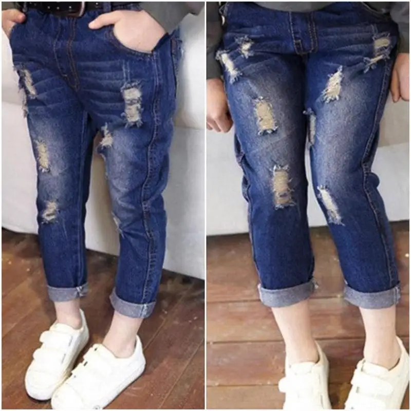 Kids Vintage Girls Jeans Children Elastic Waist Denim Solid Skinny Pants Casual Holes Hollow Out Autumn Bottoms High Quality
Kids Vintage Girls Jeans Children Elastic Waist Denim Solid Skinny Pants Casual Holes Hollow Out Autumn Bottoms High Quality