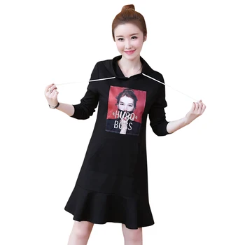 Thickening big yards long sleeve fleece Korean fashion women autumn wear new hoodies dress casual winter outfit vestido L-5XL
Thickening big yards long sleeve fleece Korean fashion women autumn wear new hoodies dress casual winter outfit vestido L-5XL