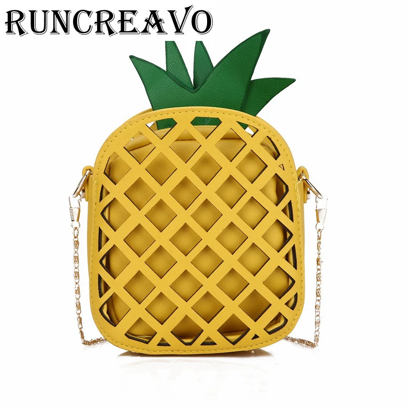 2019 Brand Leather Cute Handbag for Women Lovely Pineapple Bag with Chain Hollow Out Mini Women's Fruit Handbags purse for girls
2019 Brand Leather Cute Handbag for Women Lovely Pineapple Bag with Chain Hollow Out Mini Women's Fruit Handbags purse for girls