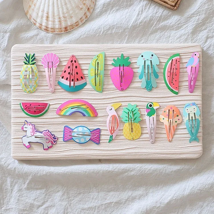 2PCS New Cute Birdie Watermelon Pineapple Fruit Hairpins Girls Hair Accessories Children Headwear Baby BB Hair Clips Headdress
2PCS New Cute Birdie Watermelon Pineapple Fruit Hairpins Girls Hair Accessories Children Headwear Baby BB Hair Clips Headdress