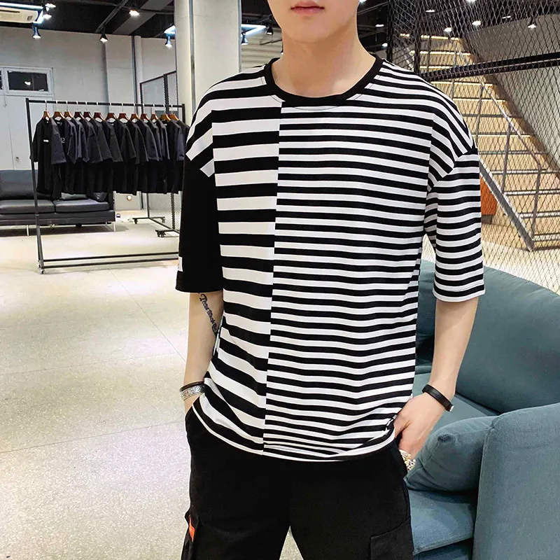 t-shirt Stripe Leisure 2019 Summer New Cotton Short Man Round Neck Fivepence Sleeve tops Hot Thin Preppy Style Free shipping
t-shirt Stripe Leisure 2019 Summer New Cotton Short Man Round Neck Fivepence Sleeve tops Hot Thin Preppy Style Free shipping