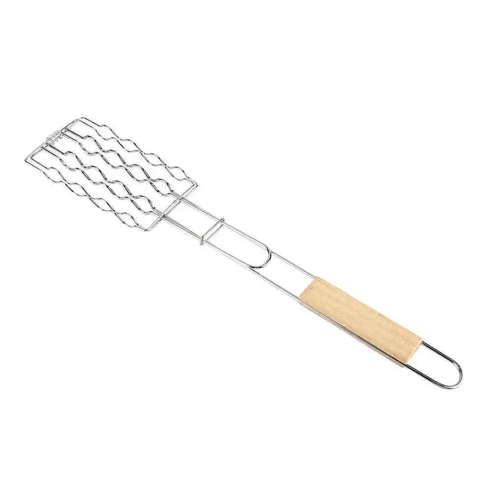 1Pc Barbecue Sausage Grilling Basket Hot Dog Metal Mesh Clip BBQ Rack with Wooden Handle 2019
1Pc Barbecue Sausage Grilling Basket Hot Dog Metal Mesh Clip BBQ Rack with Wooden Handle 2019
