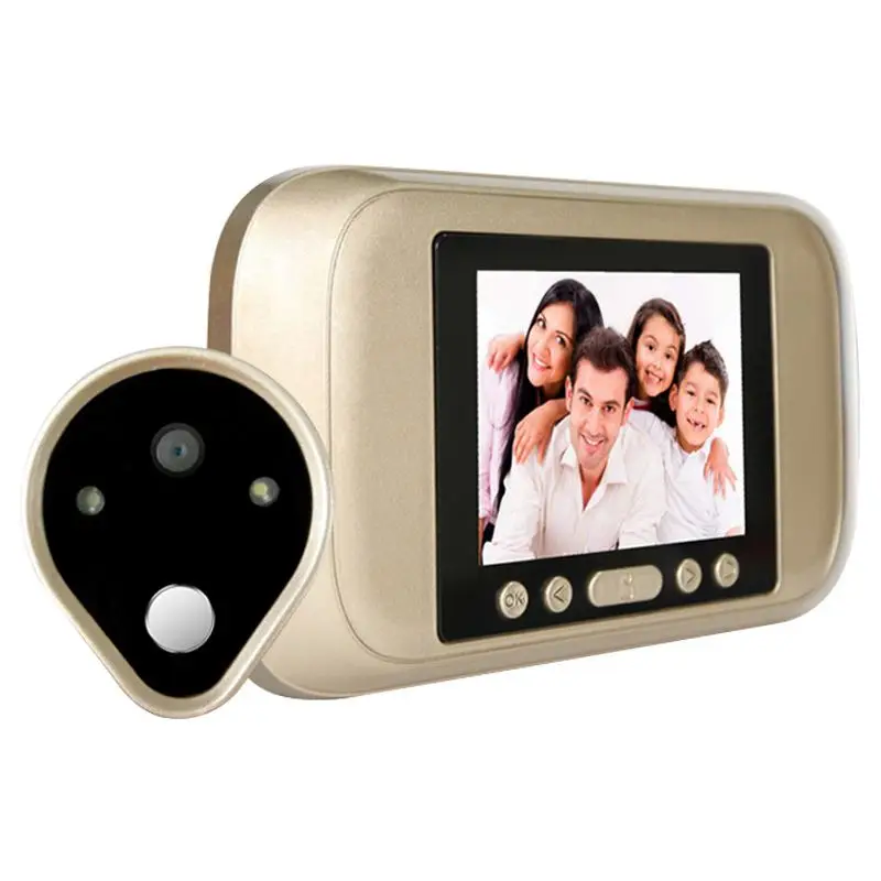 3.2 inch LED Digital Peephole Door Viewer Camera 960P with interal Memory Support SD Card up to 32GB Night Vision EU Plug
3.2 inch LED Digital Peephole Door Viewer Camera 960P with interal Memory Support SD Card up to 32GB Night Vision EU Plug