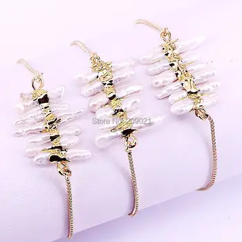 5Pcs New Design Natural pearl Charm Connector Bracelets For Women Adjustable Chain Fashion Jewelry
5Pcs New Design Natural pearl Charm Connector Bracelets For Women Adjustable Chain Fashion Jewelry
