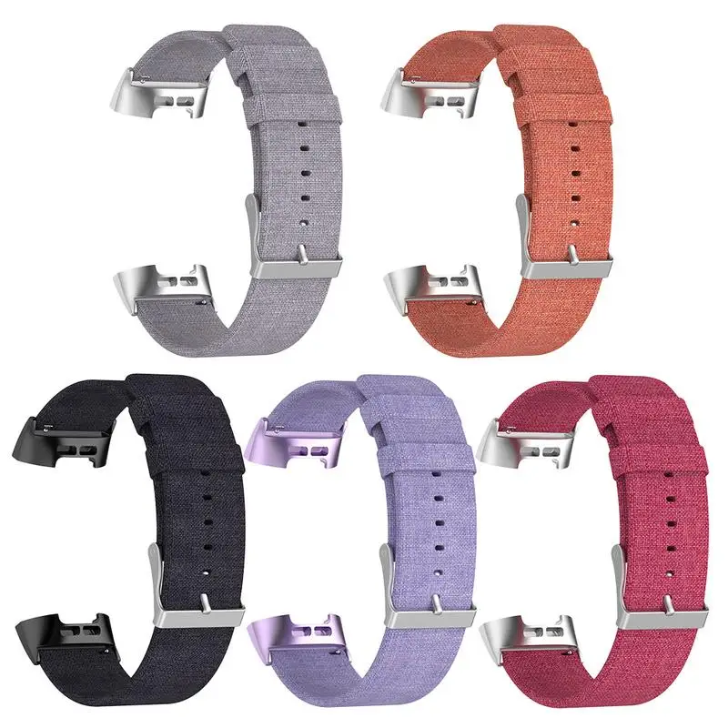 5 Colors Canvas Watch Band Stainless Steel Buckle Simple Bracelet Replacement Wrist Strap For Fitbit Charge 3 1PC J2
5 Colors Canvas Watch Band Stainless Steel Buckle Simple Bracelet Replacement Wrist Strap For Fitbit Charge 3 1PC J2