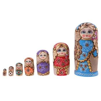 7pcs/set Wooden Russian Nesting Dolls Handmade Babushka Toy Table Decoration Christmas Birthday Gift for Children Kids 
7pcs/set Wooden Russian Nesting Dolls Handmade Babushka Toy Table Decoration Christmas Birthday Gift for Children Kids