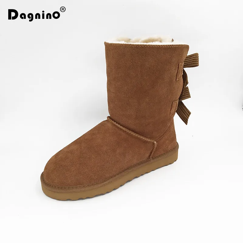 DAGNINO HOT Lady Brand Australia Two Bowknots Short Botas High Quality Women Shoes Winter Warm Genuine Leather Bow Snow Boots
DAGNINO HOT Lady Brand Australia Two Bowknots Short Botas High Quality Women Shoes Winter Warm Genuine Leather Bow Snow Boots
