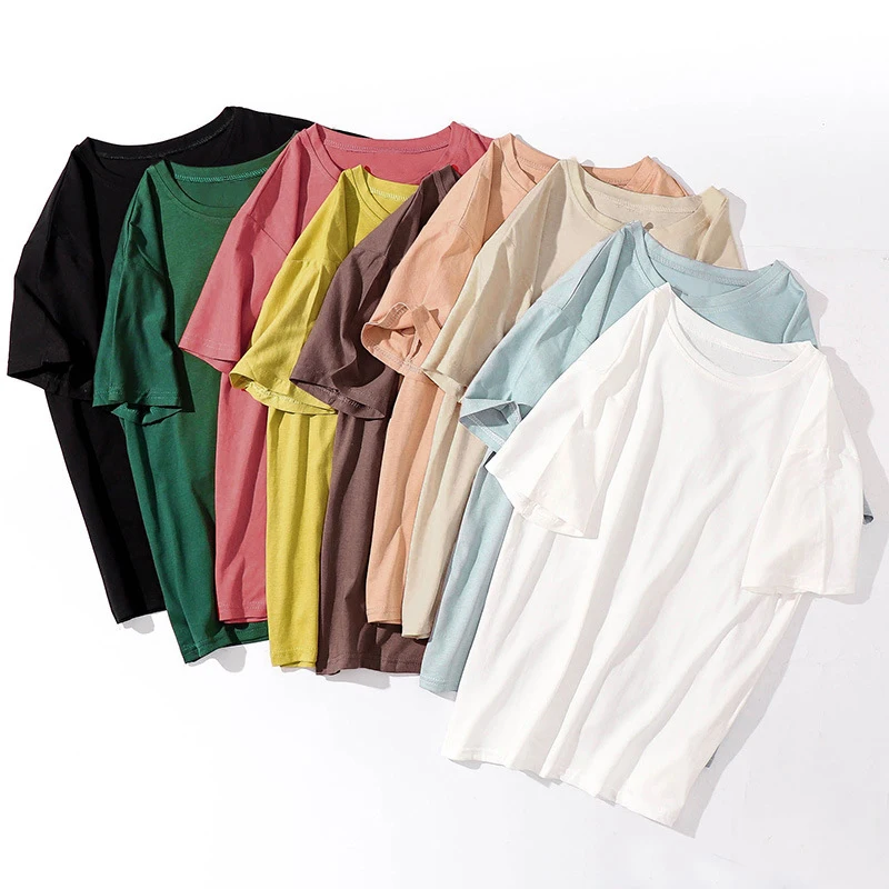 2019 Summer Tops for Women T-Shirt Basic Cotton T Shirt Casual tshirt Solid Color O Neck Short Sleeve Tops Shirt femme tunics
2019 Summer Tops for Women T-Shirt Basic Cotton T Shirt Casual tshirt Solid Color O Neck Short Sleeve Tops Shirt femme tunics