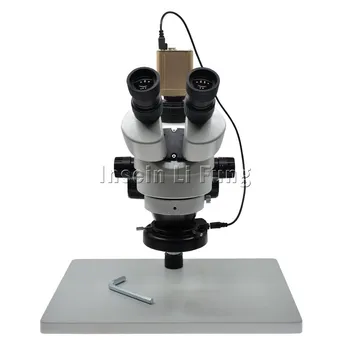 Large Base Bracket Trinocular Stereo HD Microscope 3.5X-90X Continuous Synchronous Zoom+2.0MP 1080P HDMI VGA USB Video Camera
Large Base Bracket Trinocular Stereo HD Microscope 3.5X-90X Continuous Synchronous Zoom+2.0MP 1080P HDMI VGA USB Video Camera